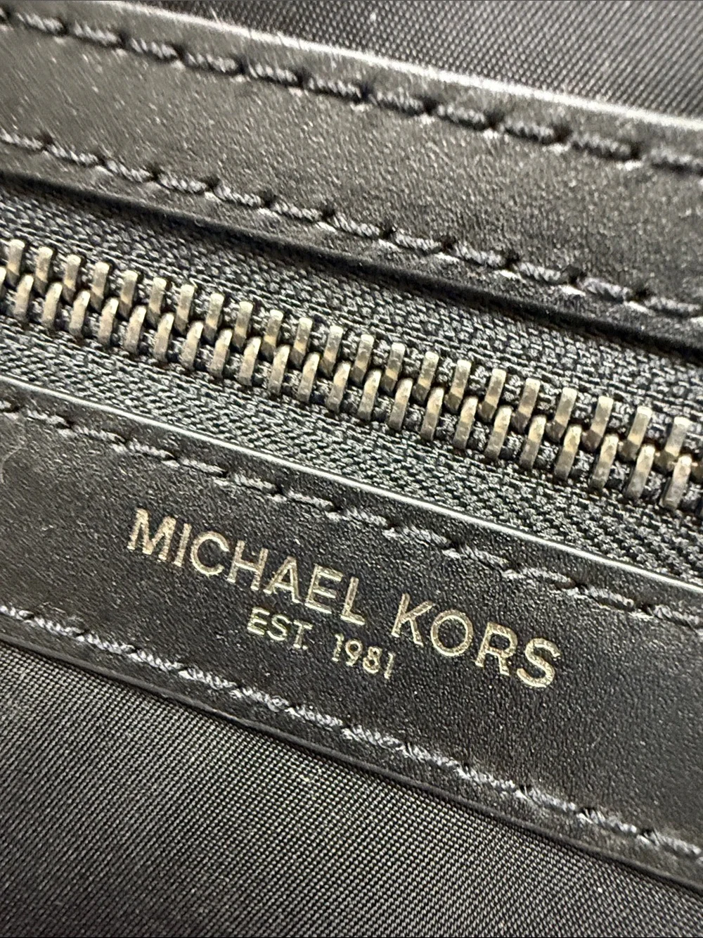 Michael Kors Black Nylon Men's Messenger Bag with Front Zip